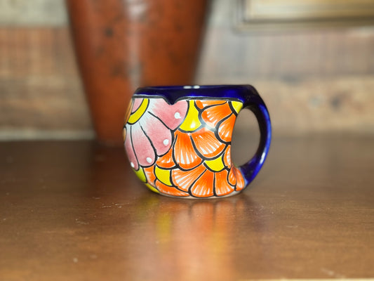Talavera mug candle